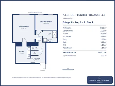 2-Zimmer-Wohnung kaufen in Wien – 58,23 m², € 298.000 – Bild 16 von 16