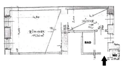 Wohnung mieten in Wien – 39 m², € 830 – Bild 1 von 8