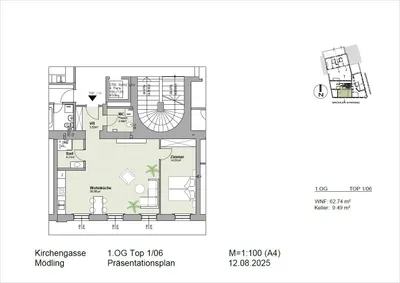 2-Zimmer-Wohnung kaufen in Mödling – 62,74 m², € 449.000 – Bild 7 von 8