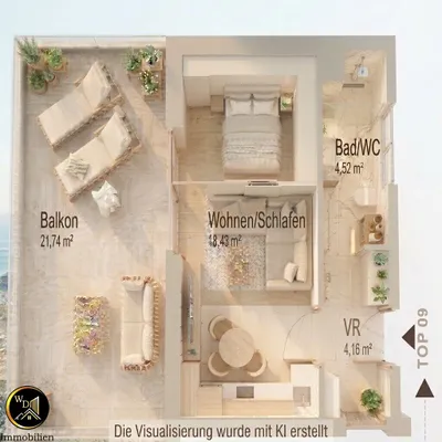 1-Zimmer-Wohnung kaufen in Völkermarkt – 38 m², € 198.500 – Bild 4 von 18