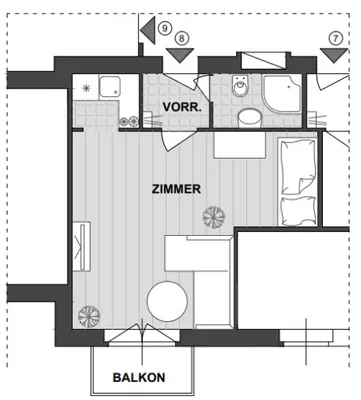 1-Zimmer-Wohnung kaufen in Wien – 27,21 m², € 178.900 – Bild 11 von 11