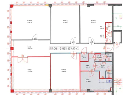 1-Zimmer-Gewerbeimmobilie mieten in Baden – 43 m², € 567 – Bild 7 von 7