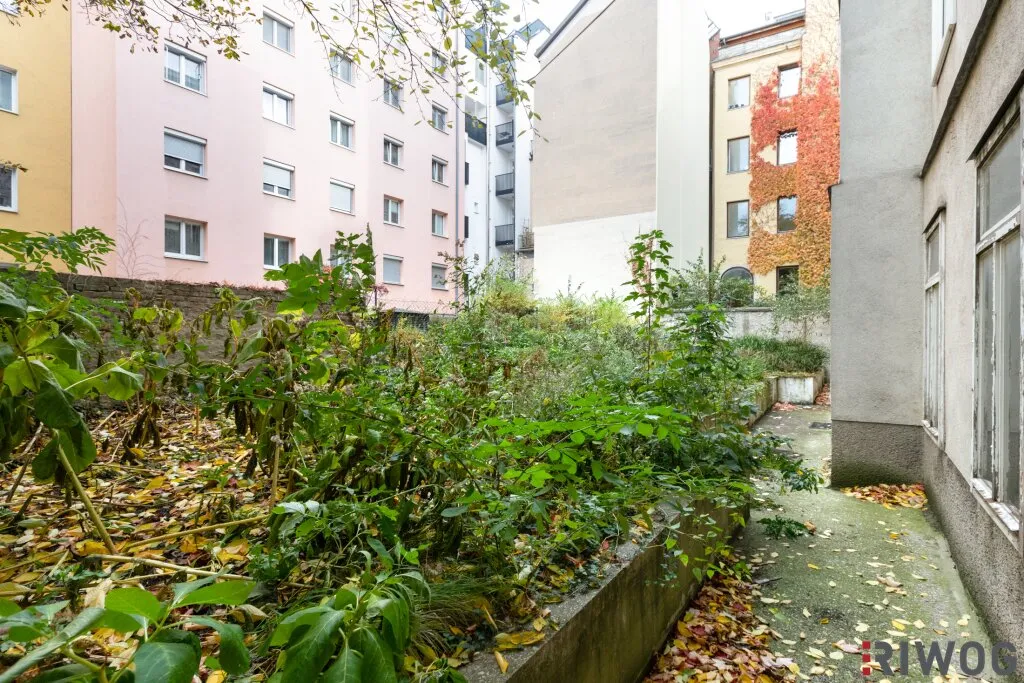 RARITÄT | KOMPLETT HOFSEITIGE ALTBAU-GARTENWOHNUNG | Sanierungsbedürftig | Gesamte Etage im Hoftrakt | Nähe Einsiedlerpark, U4 Margaretengürtel, künftiger U2-Station Reinprechtsdorfer Straße - Ansicht 2