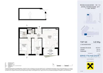 3-Zimmer-Wohnung kaufen in Wien – 54,35 m², € 403.100 – Bild 4 von 4