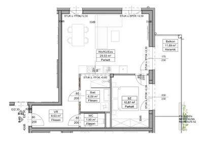 2-Zimmer-Wohnung kaufen in Linz – 57 m², € 414.000 – Bild 7 von 7