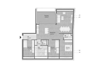 4-Zimmer-Wohnung kaufen in Graz – 113,78 m², € 752.655