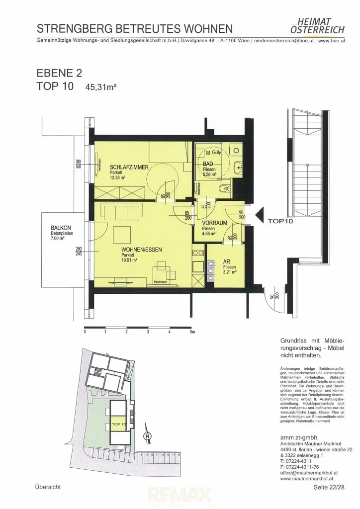 Wohnung – Strengberg, Lampersberg, Katastralgemeinde Strengberg - Ansicht 3