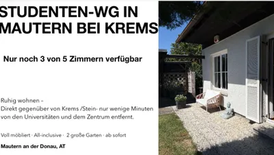 5-Zimmer-Wohnung mieten in Krems Land – 220 m², € 512