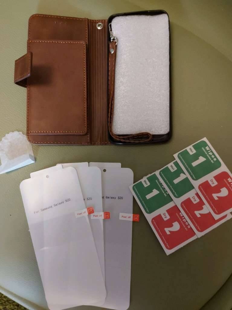 Handyhüllen Zubehör verschiedene Samsung S23fe Folie anti Fett Fingerabdrücke S20 Cover Hülle Leder-Optik wie Leder mit Reissverschluss Geldtasche Handytasche Flipcase Flip cover Tasche für Karten Foto exkl. Folie Schutzfolie auch Cover für iphone 15 ähnl