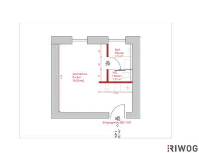 1-Zimmer-Wohnung kaufen in Wien – 23 m², € 69.000 – Bild 3 von 3