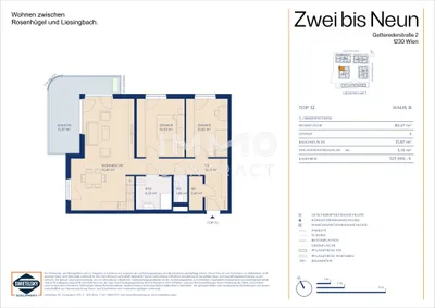 3-Zimmer-Wohnung kaufen in Wien – 83,27 m², € 525.000 – Bild 11 von 11