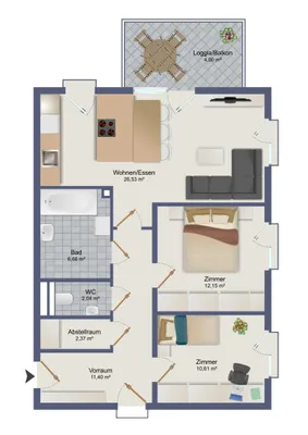 2-Zimmer-Wohnung kaufen in Schärding – 55,01 m², € 201.900 – Bild 10 von 20