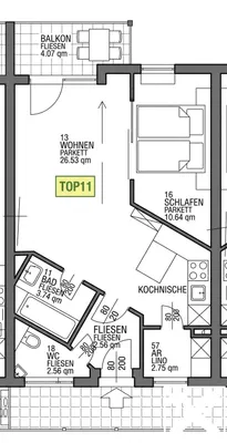 Wohnung kaufen in Villach – 49 m², € 139.000 – Bild 10 von 10
