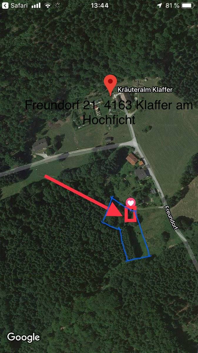 Idyllisches Grundstück mit Wald, Wiese, Teich, Bach und Geräteschuppen - Ansicht 2