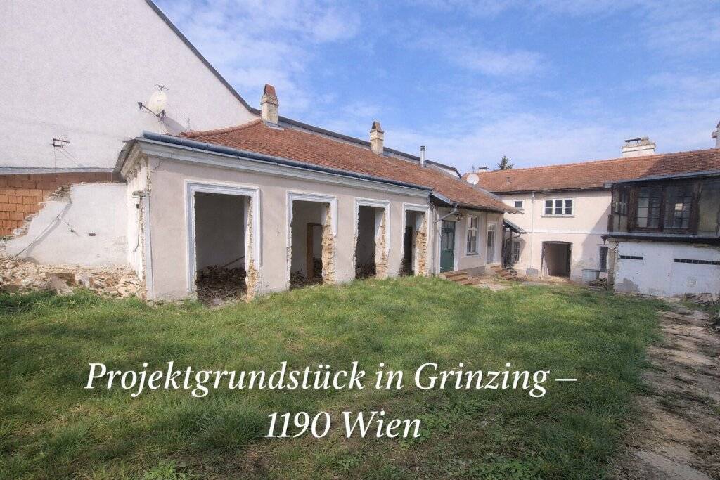 Grinzing - Projektgrundstück mit Konzept für 8 Wohnungen und großzügige Freiflächen - Ansicht 2
