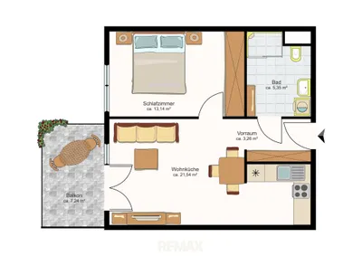 2-Zimmer-Wohnung mieten in Wien – 43,28 m², € 1.070 – Bild 15 von 15