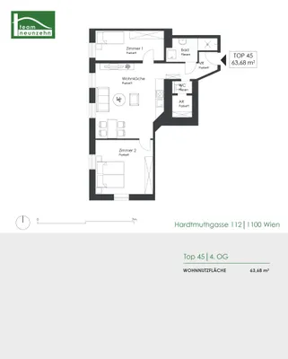 3-Zimmer-Wohnung kaufen in Wien – 63,68 m², € 299.000 – Bild 14 von 14