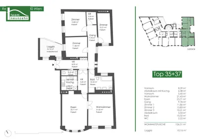 5-Zimmer-Wohnung mieten in Wien – 126,51 m², € 3.584 – Bild 31 von 31