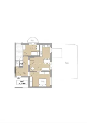 3-Zimmer-Wohnung mieten in Salzburg Stadt – 71 m², € 1.292 – Bild 6 von 6