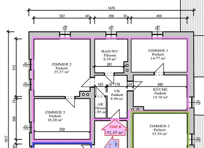 4-Zimmer-Wohnung kaufen in Bruck-Mürzzuschlag – 87 m², € 115.000 – Bild 3 von 15