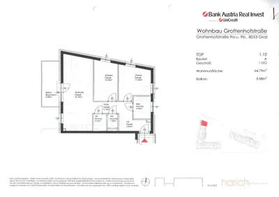 3-Zimmer-Wohnung mieten in Graz – 64,79 m², € 986 – Bild 20 von 20
