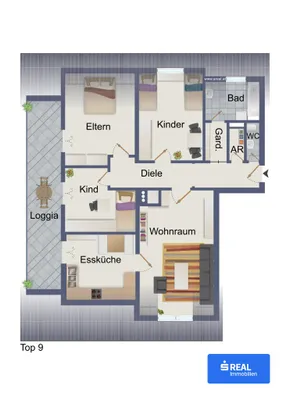 4-Zimmer-Wohnung kaufen in Feldkirchen – 93,23 m², € 195.000 – Bild 12 von 12