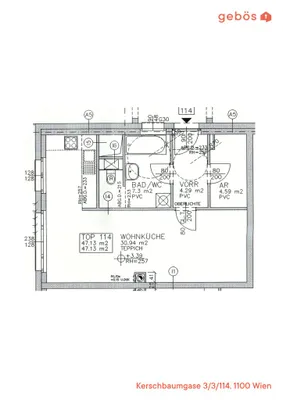 1-Zimmer-Wohnung mieten in Wien – 47,13 m², € 500 – Bild 5 von 5
