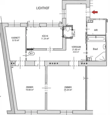 3-Zimmer-Wohnung mieten in Wien – 98 m², € 1.550 – Bild 14 von 14