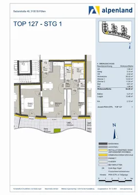 3-Zimmer-Wohnung mieten in Sankt Pölten – 64,49 m², € 815 – Bild 7 von 7
