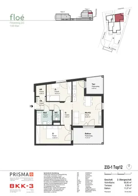 3-Zimmer-Wohnung mieten in Wien – 69,95 m², € 1.799 – Bild 12 von 12