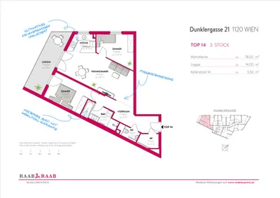 3-Zimmer-Wohnung mieten in Wien – 78,44 m², € 1.561 – Bild 21 von 21