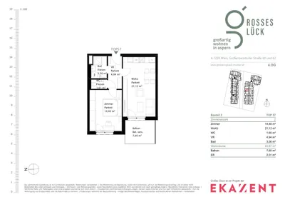 2-Zimmer-Wohnung mieten in Wien – 45,73 m², € 899 – Bild 7 von 8
