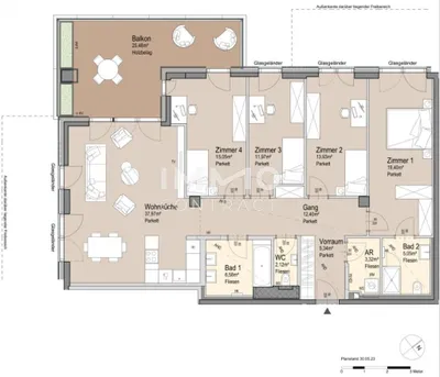 5-Zimmer-Wohnung kaufen in Wien – 133,06 m², € 1.923.600 – Bild 14 von 14