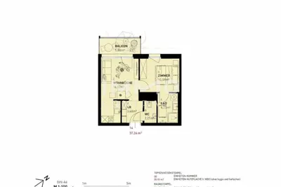 2-Zimmer-Wohnung kaufen in Wien – 37,3 m², € 225.500 – Bild 9 von 9