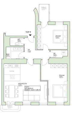 3-Zimmer-Wohnung kaufen in Wien – 84,31 m², € 997.000 – Bild 23 von 23