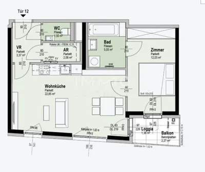 2-Zimmer-Wohnung kaufen in Wien – 48,25 m², € 295.900 – Bild 11 von 11