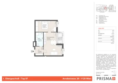 2-Zimmer-Wohnung kaufen in Wien – 47,84 m², € 364.800 – Bild 4 von 4