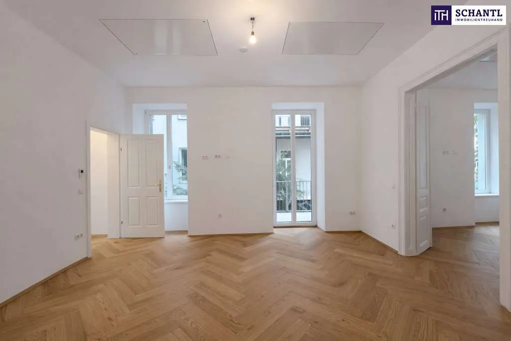 WOW! TOP LAGE in unmittelbarer Nähe zum Augarten + Altbaujuwel mit großzügigem Balkon + absolut ruhige Innenhoflage - Ansicht 3