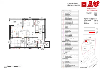 3-Zimmer-Wohnung mieten in Wels-Land – 70 m², € 906 – Bild 11 von 11