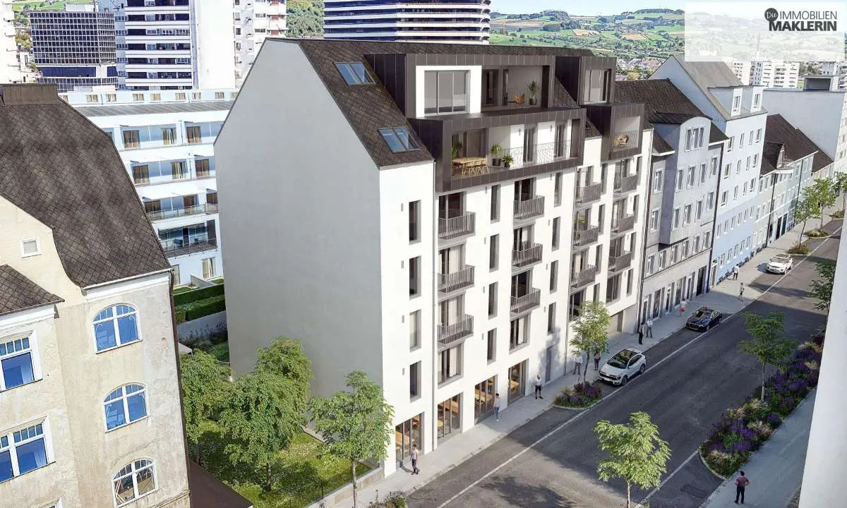 Willkommen im Stadthaus "Karl R. 19" | Neubauprojekt Linz - Reindlstraße 19 - Ansicht 2