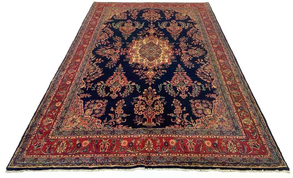 Teppich Perser wolle Handgeknüpft Perserteppich Kashan 306 buy x206cm