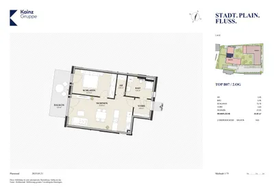 2-Zimmer-Wohnung kaufen in Salzburg Stadt – 53,58 m², € 424.000 – Bild 6 von 7