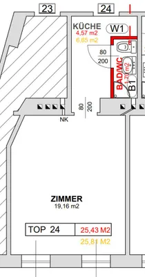 1-Zimmer-Wohnung kaufen in Wien – 25,41 m², € 94.900 – Bild 13 von 13