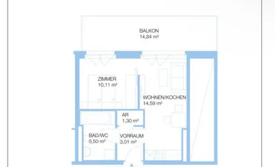 2-Zimmer-Wohnung mieten in Graz – 34,91 m², € 599 – Bild 11 von 11