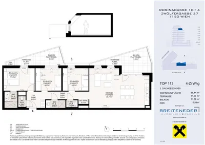 4-Zimmer-Wohnung kaufen in Wien – 86,44 m², € 728.100 – Bild 4 von 4
