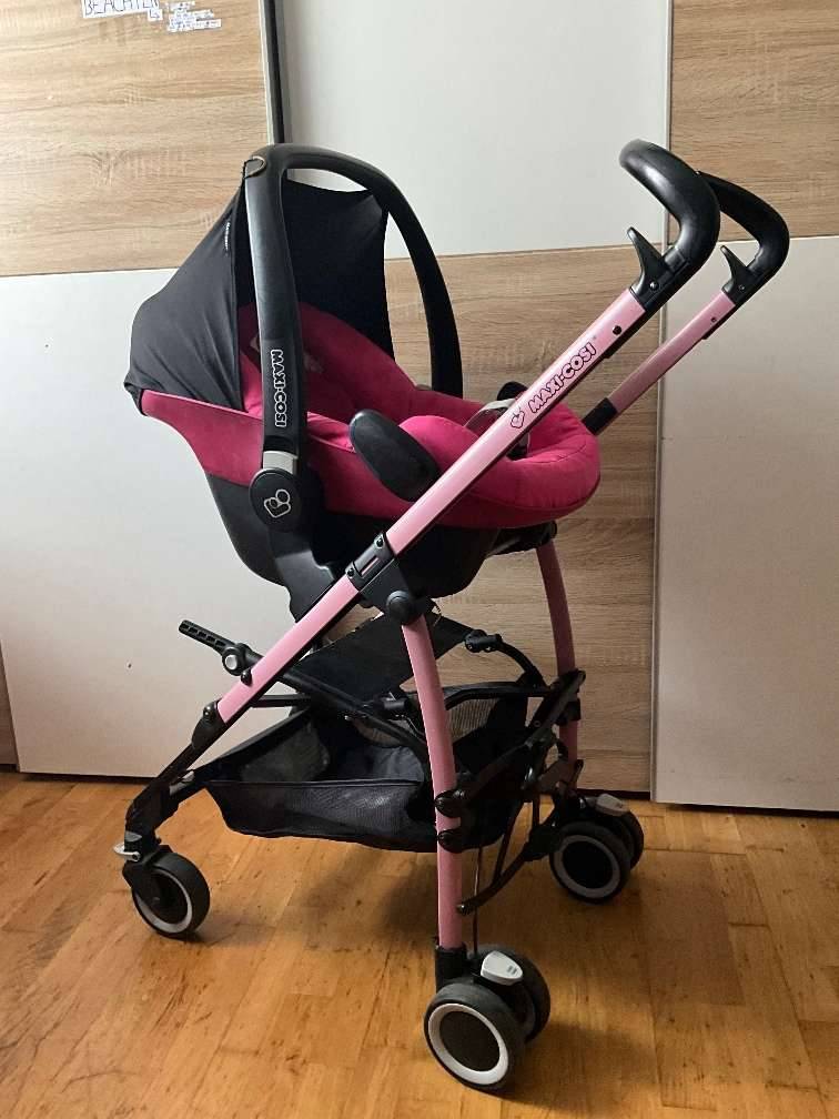 Toller Reise/ Urlaub Set! Kinderwagen/ Buggy Gestell inkl Einkaufskorb,  Adapter und Babyschale/ Autositz frs Auto,  79,- (1100 Wien) - willhaben