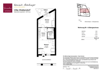 2-Zimmer-Wohnung mieten in Graz – 53,41 m², € 818 – Bild 7 von 7