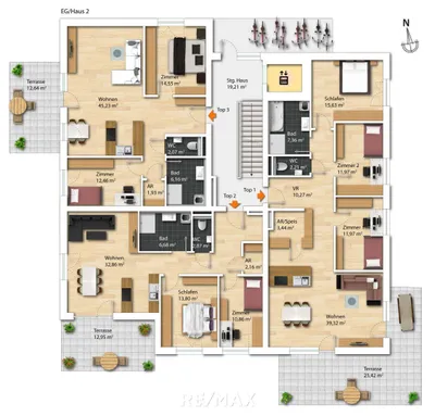 3-Zimmer-Wohnung kaufen in Linz Land – 82 m², € 378.800 – Bild 4 von 4