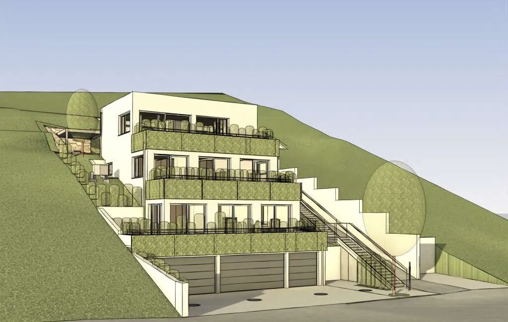 Großes Grundstück | 3 Bauplätze | Altbestand | Baubewilligte Pläne - Ansicht 3