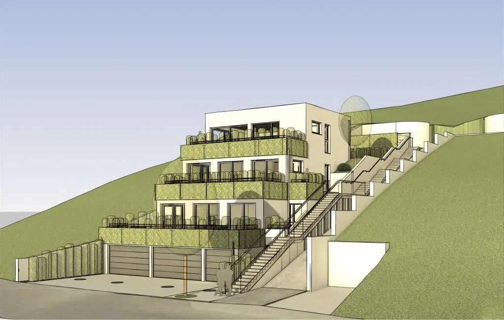 Großes Grundstück | 3 Bauplätze | Altbestand | Baubewilligte Pläne - Ansicht 2